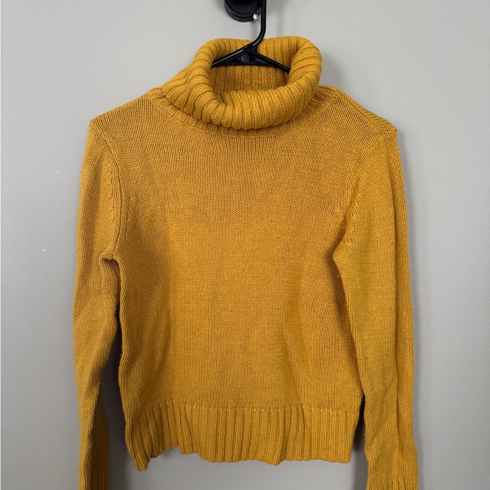 Cozy Mustard Turtleneck Sweater